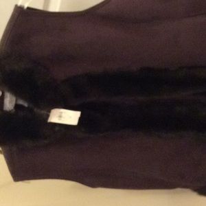 Faux fur vest